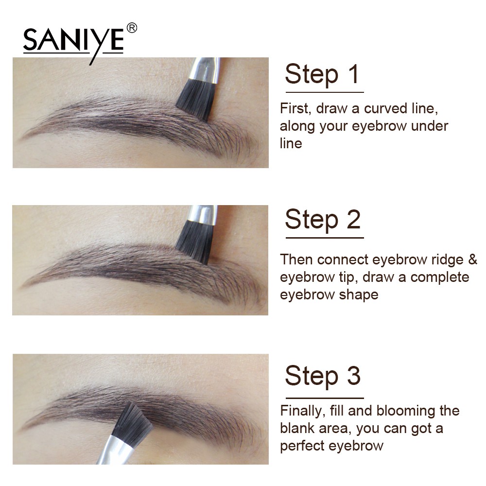 Bộ phấn kẻ lông mày không thấm nước kèm cọ E028 | BigBuy360 - bigbuy360.vn