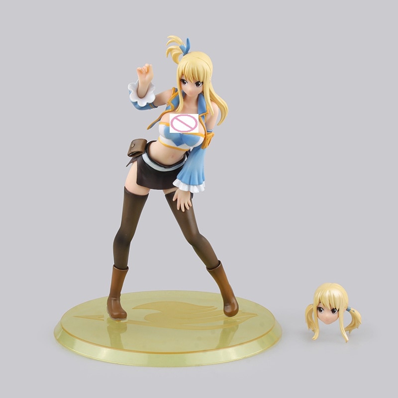 *Japan Anime Fairy Tail Lucy Heartfilia 8" Sexy Cast Off PVC Figure 1/7 scale brand New free shipping*