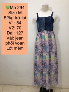Đầm 2 dây dáng dài 2hand Nhật