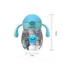 Bình tập uống chống sặc 300ml có quai đeo SMALL MONSTER