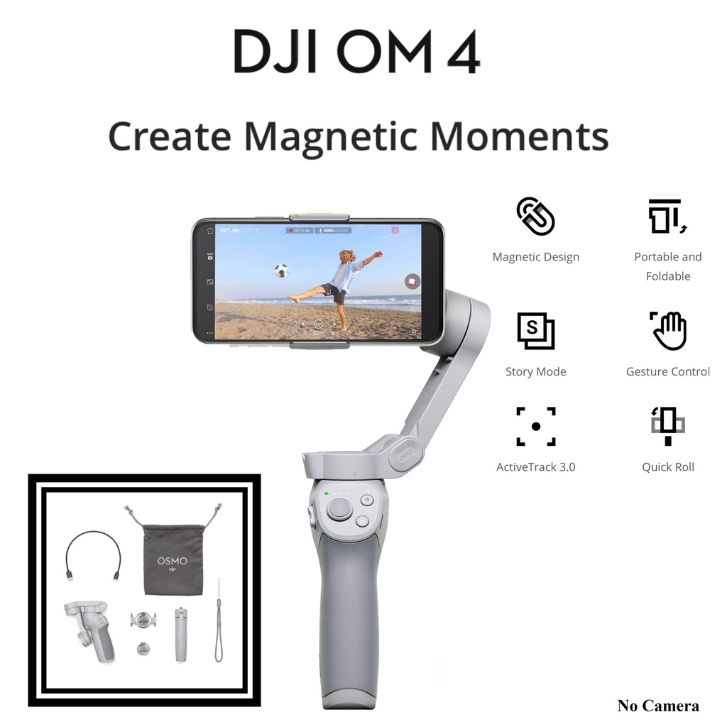 Tay cầm chống rung cho điện thoại DJI Osmo Mobile 4 SE, Chính hãng