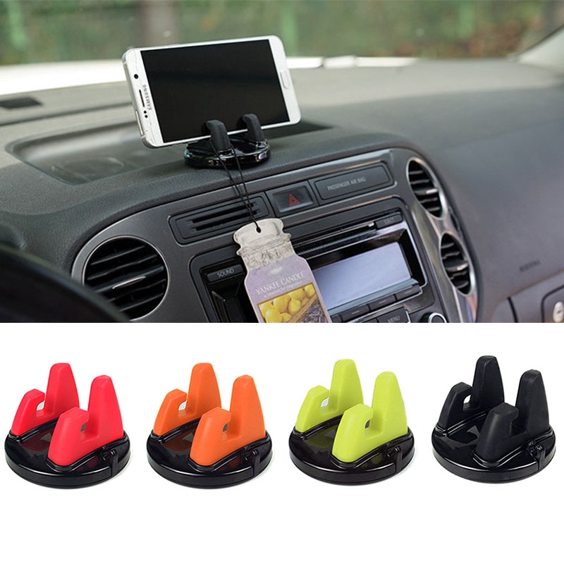 Rotatable Soft Silicone Anti Slip Mat Mount Stands Car Phone Holder