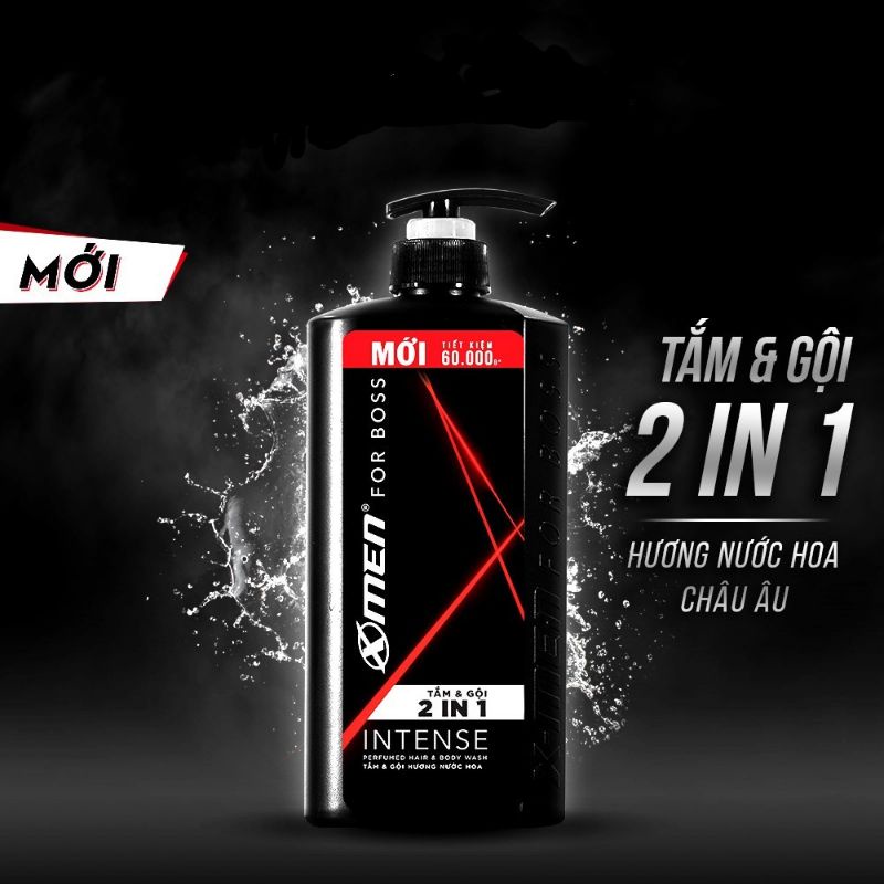 Tắm Gội X-Men for Boss Intense 2in1 650g