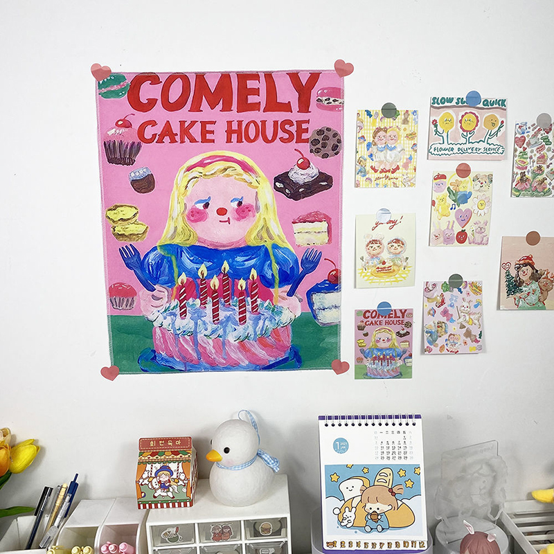 Thảm Vải Treo Tường Trang Trí Phòng Ngủ Xinh Xắn