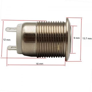 Nút nhấn nhả kim loại 12mm