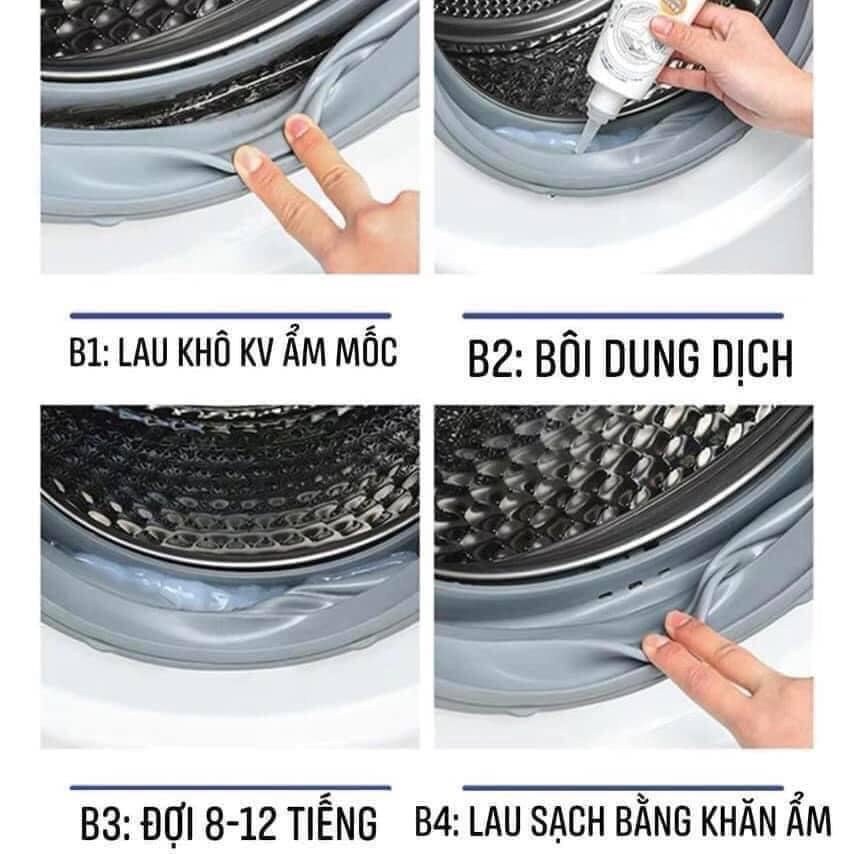 DUNG DỊCH TẨY MỐC, TẨY VẾT Ố CAO SU, CHỈ GẠCH SÀN NHÀ HANNAH, tẩy nấm mốc máy giặt nhật bản