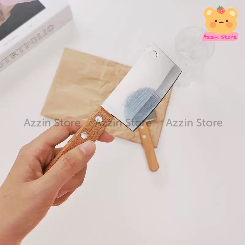 Dao Rọc Giấy Cán Gỗ Mini Dùng Làm Decor Trang Trí Kiểu Dáng Sáng Tạo Đáng Yêu Azzin Store