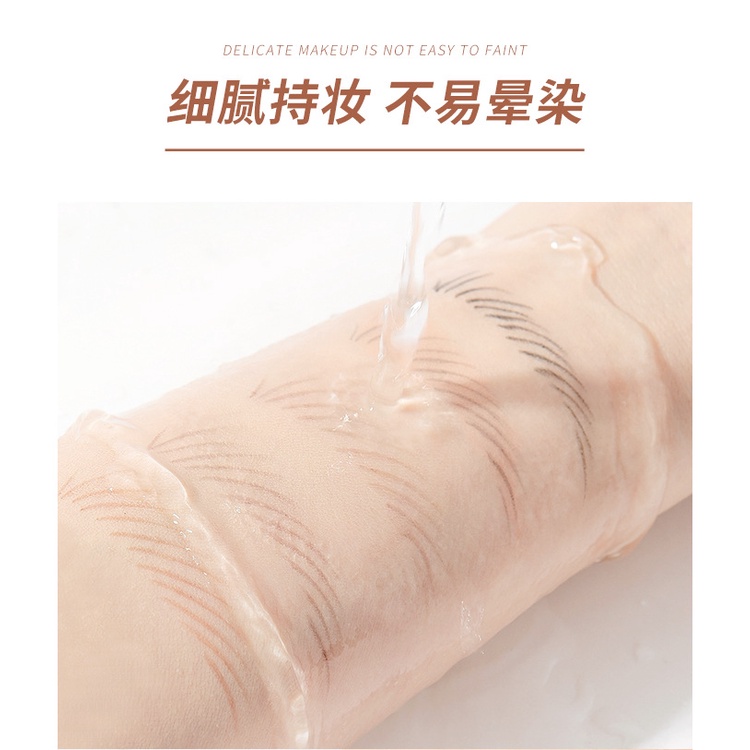 Bút kẻ lông mày hai đầu lâu trôi không thấm nước 6 màu tùy chọn