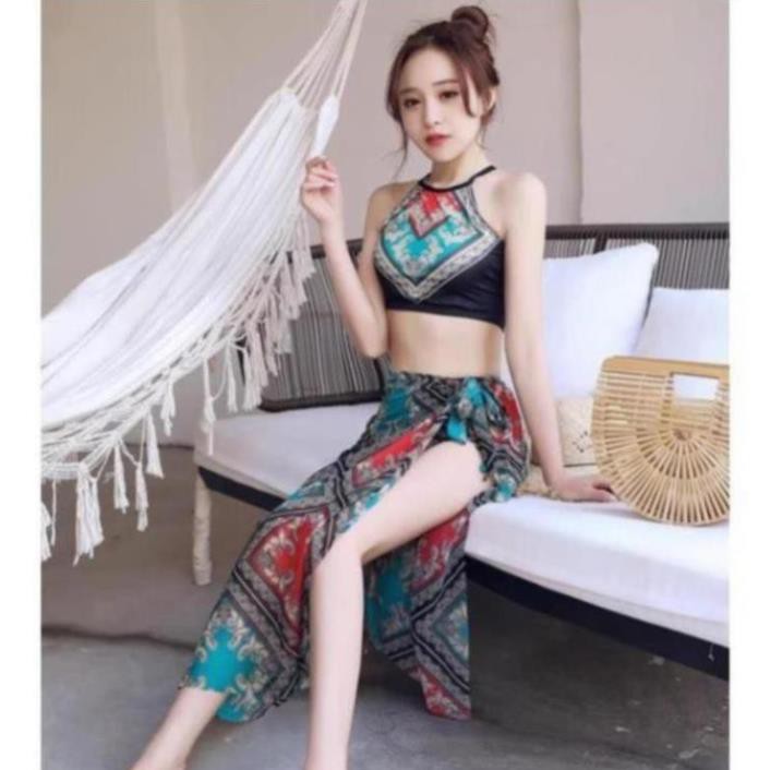 Bộ bikini nữ - Bộ đồ đi biển - Bộ đồ bơi nữ 3 chi tiết cực kì sang chảnh | BigBuy360 - bigbuy360.vn
