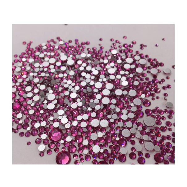 1440v đá mix size loại ĐẸP Màu 25 đỏ tím 2