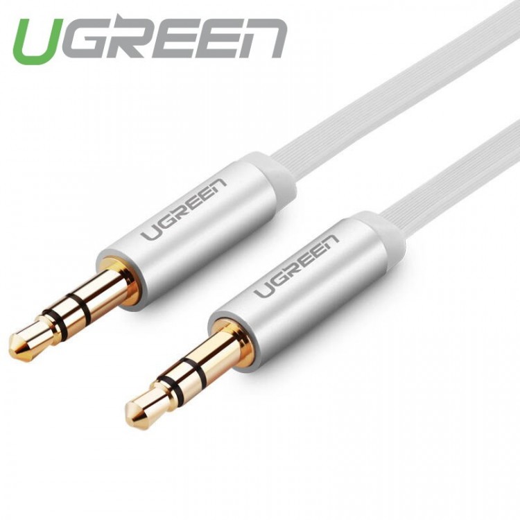Dây cáp âm thanh Audio 3.5mm Ugreen 10765 dài 2M Cao Cấp AV119 Chính Hãng
