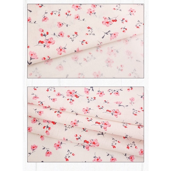 Vải linen bột hoa hồng