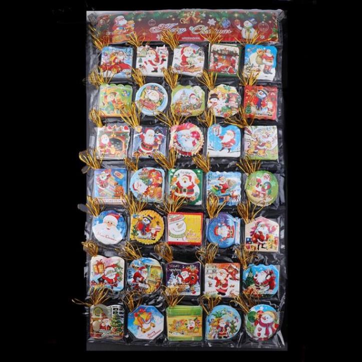 Phụ kiện trang trí noel trang trí cây thông 10 Thiệp treo nhỏ