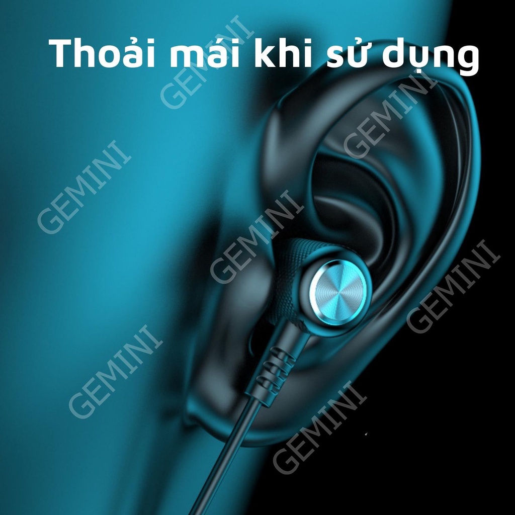 Tai nghe Bluetooth không dây đeo quàng cổ Bluetooth 5.2 thể thao pin trâu từ tính khử tiếng ồn mã G01 Gemini Shop