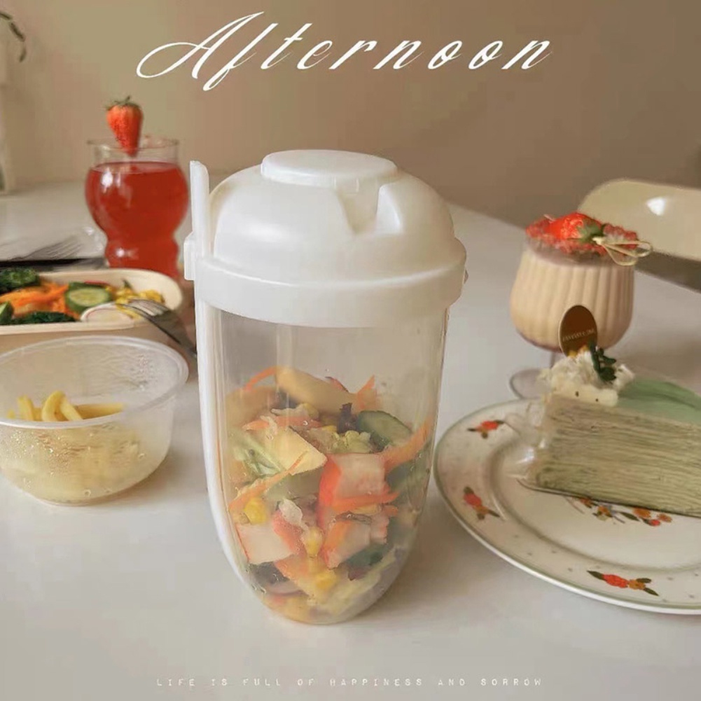 1000ml ăn sáng salad cup với ngã ba và nắp cho sinh viên để đi ra ngoài với di động trái cây và rau ánh sáng thực phẩm salad cup ULIFE