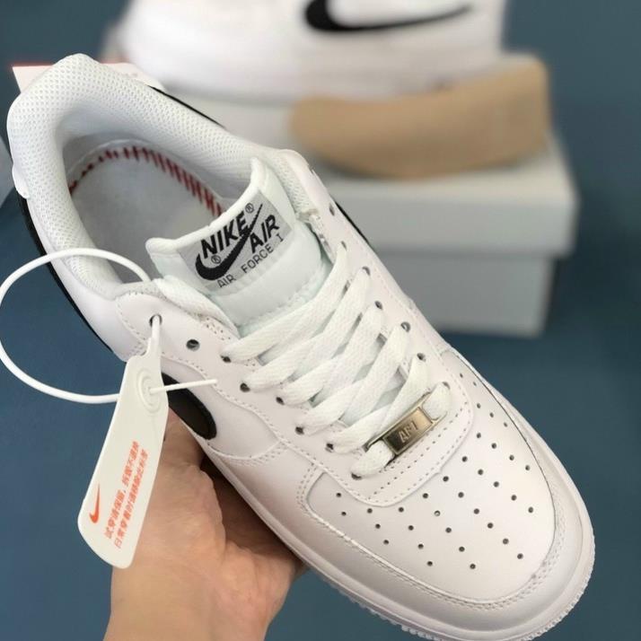 Giày_Nike Trắng vệt đen Air Force 1, Af1 custom việt đen hót nhất nam nữ 🐸