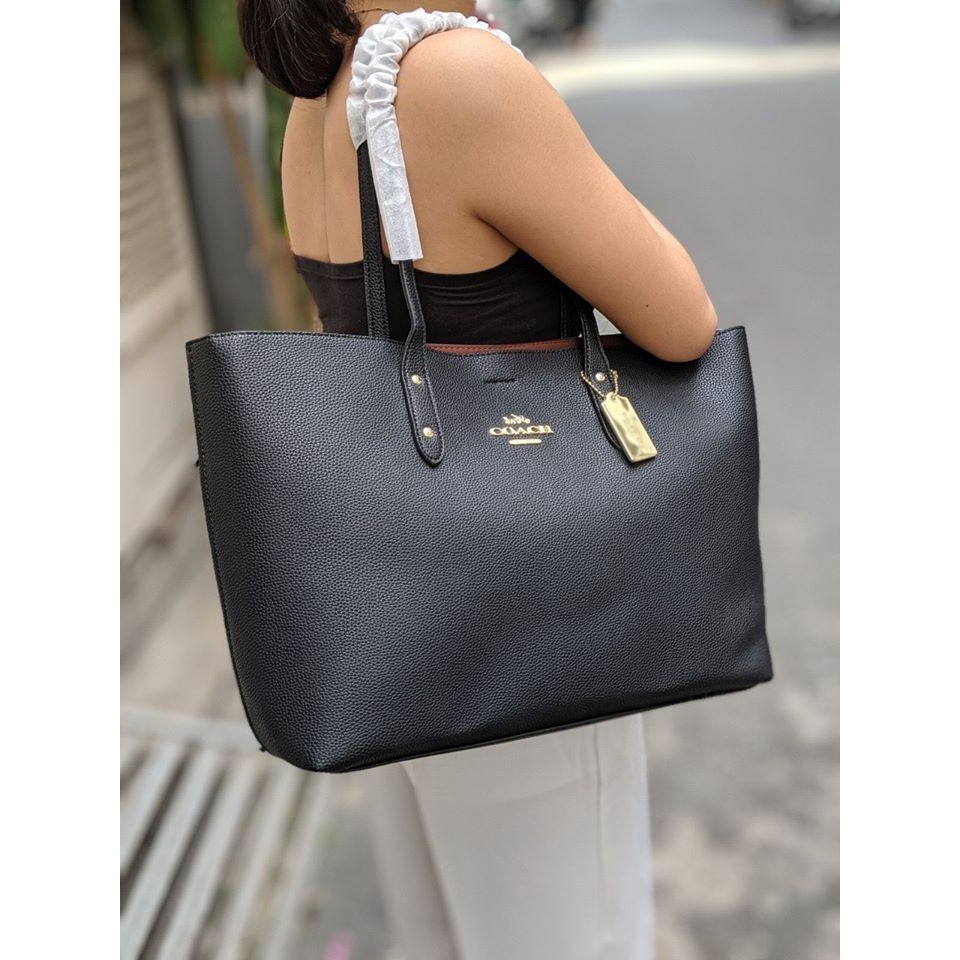 Túi xách Coach tote da thật - F72673