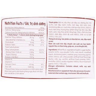 Bánh cracker lúa mì AFC Dinh Dưỡng hộp 200g