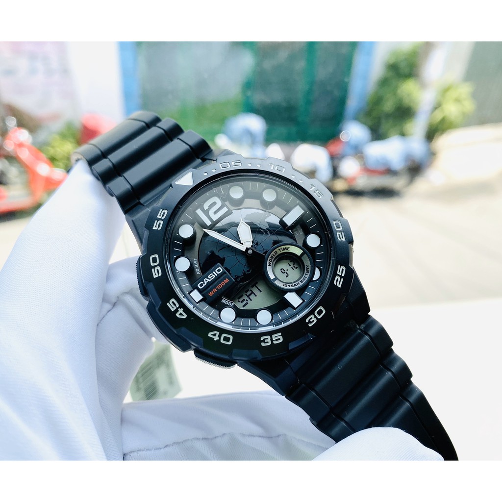 Đồng hồ nam dây nhựa Casio STANDARD AEQ-100W-1AVDF chính hãng