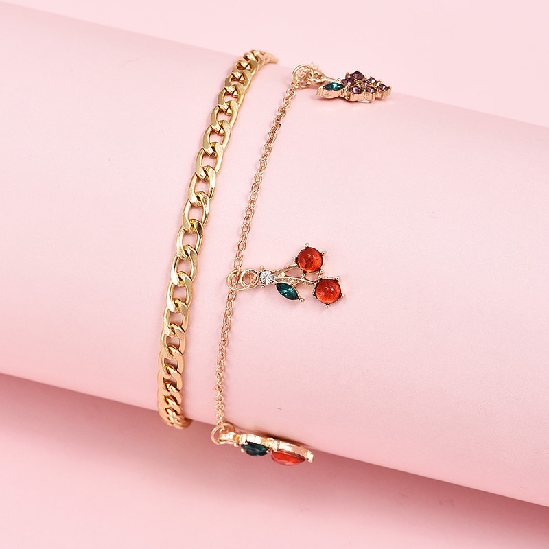 Lắc Chân Mặt Hình Trái Cherry Dễ Thương Jp5 | BigBuy360 - bigbuy360.vn