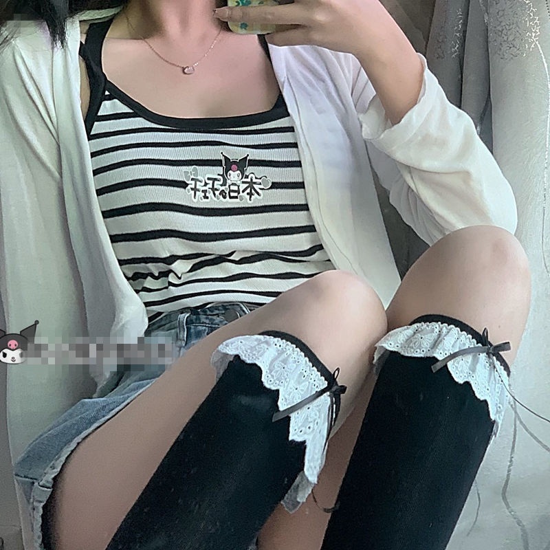 Summer New Soft Girl Suspenders Inside The Hot Girl Vest Daily Style Niche Outer Wear Bottoming Student Cute Top Female