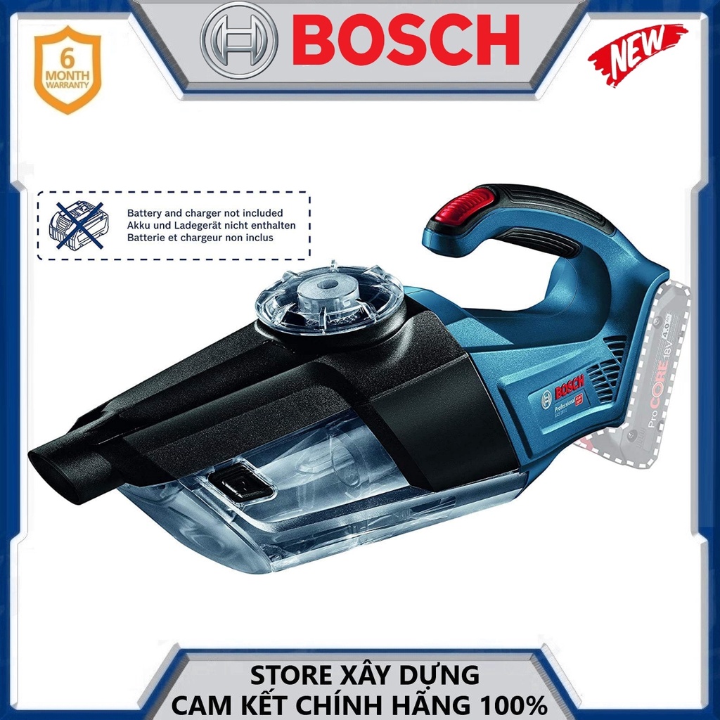 THÂN MÁY HÚT BỤI DÙNG PIN 18V 0.7 L BOSCH GAS 18V-1 -HÀNG CHÍNH HÃNG