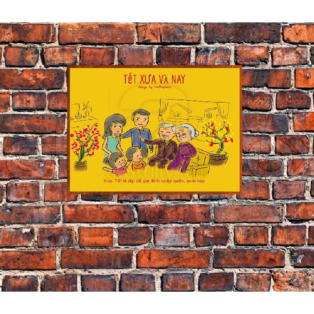 Tranh thiếc  "TẾT VIỆT NAM"