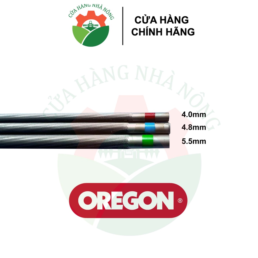 Bộ 3 dũa cưa máy Oregon 4 / 4,8 / 5,5mm hàng chính hãng