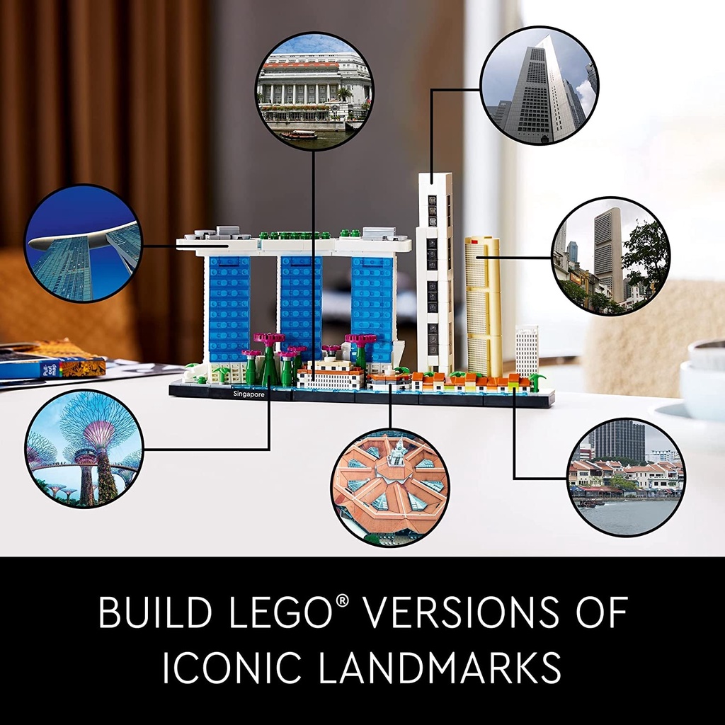 LEGO Architecture 21057 Mô Hình Lắp Ráp Singapore