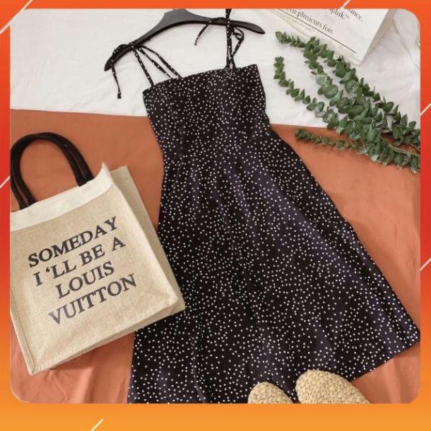 Đầm Bi Xoè 2 Dây ♥️♥️♥️giảm giá♥️♥️♥️Siêu Hot MÃ 911