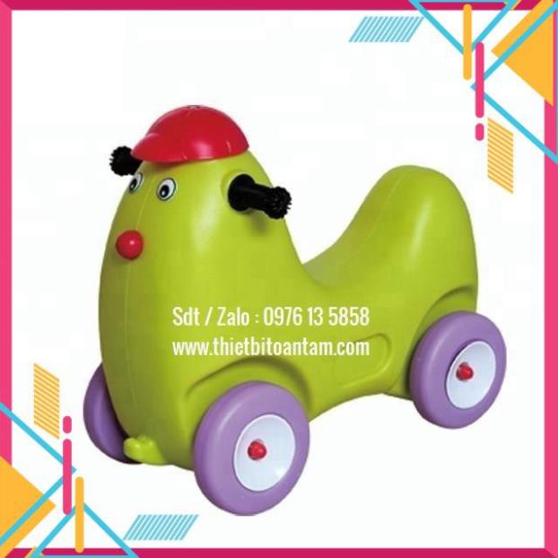 XÃ HÀNG - Xe chòi chân con sâu 4 bánh nhựa nguyên sinh cao cấp an toàn cho bé