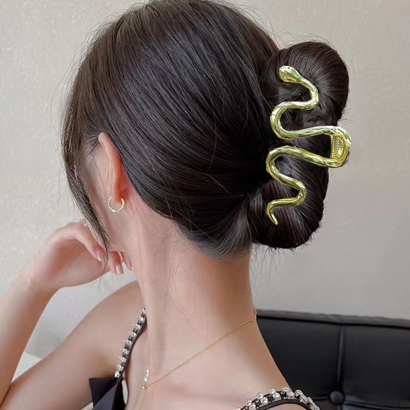 Haimeikang Kẹp Tóc Kim Loại Đính Đá Sapphire Chất Lượng Cao Cho Nữ