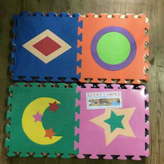 BỘ 10 TẤM THẢM XỐP LUCKY CARPET HÌNH HỌC LÓT SÀN TIỆN LỢI