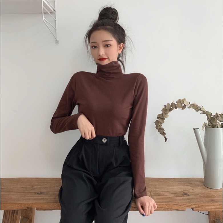 Áo giữ nhiệt cổ cao siêu ấm, nhiều màu, kiểu dáng thời trang dễ dàng kết hợp với mọi trang phục