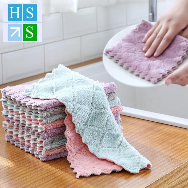 Set 10 Khăn lau đa năng , lau chén bát, lau tay, , lau bàn ghế, lau bếp .... mềm mại, thấm hút tốt (Mầu giao ngẫu nhiên) | BigBuy360 - bigbuy360.vn