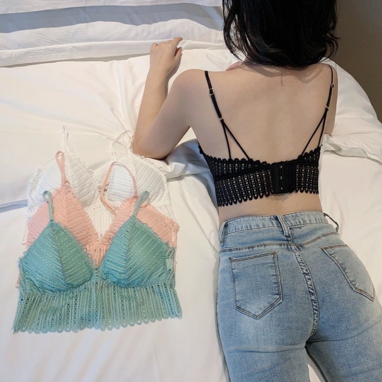 Áo Ngực Ren Không Gọng Nữ SAM SAM Bra Cao Cấp A384