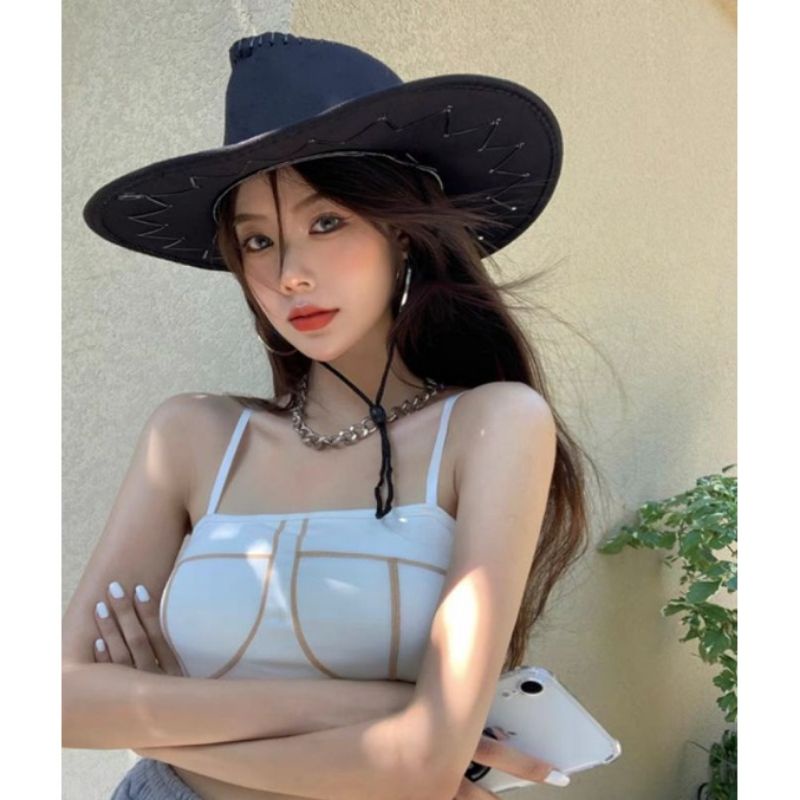 Nón Cao Bồi Chất Liệu Da Lộn Hot Trend