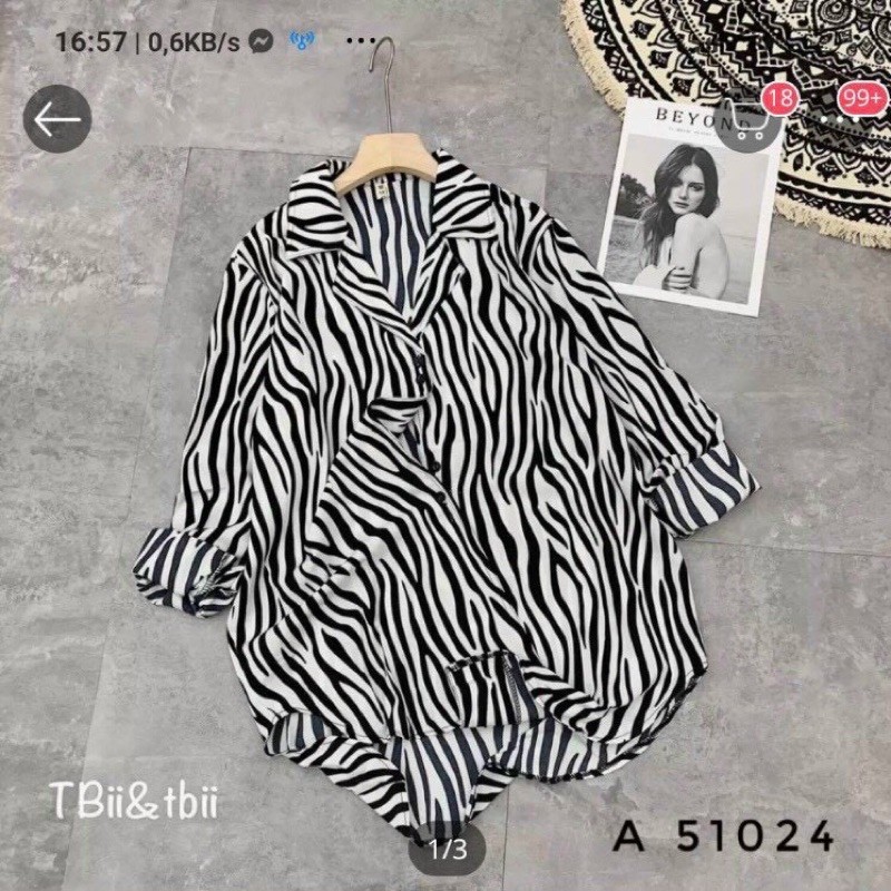 [Mã WASKT410K giảm 10K đơn 50K] Áo sơ mi ngựa vằn dáng thụng siêu hót | BigBuy360 - bigbuy360.vn