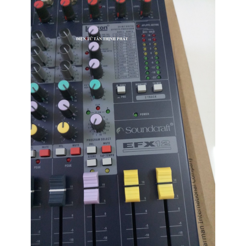 Bàn mixer soundcraft efx12 hàng loại 1- mixer efx12- soundcraft efx12