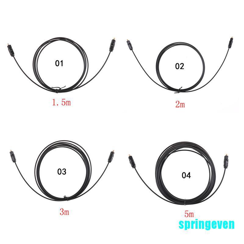 Dây Cáp Quang Âm Thanh TOSLink 1.5M 2M 3M Màu Đen Chất Lượng Cao