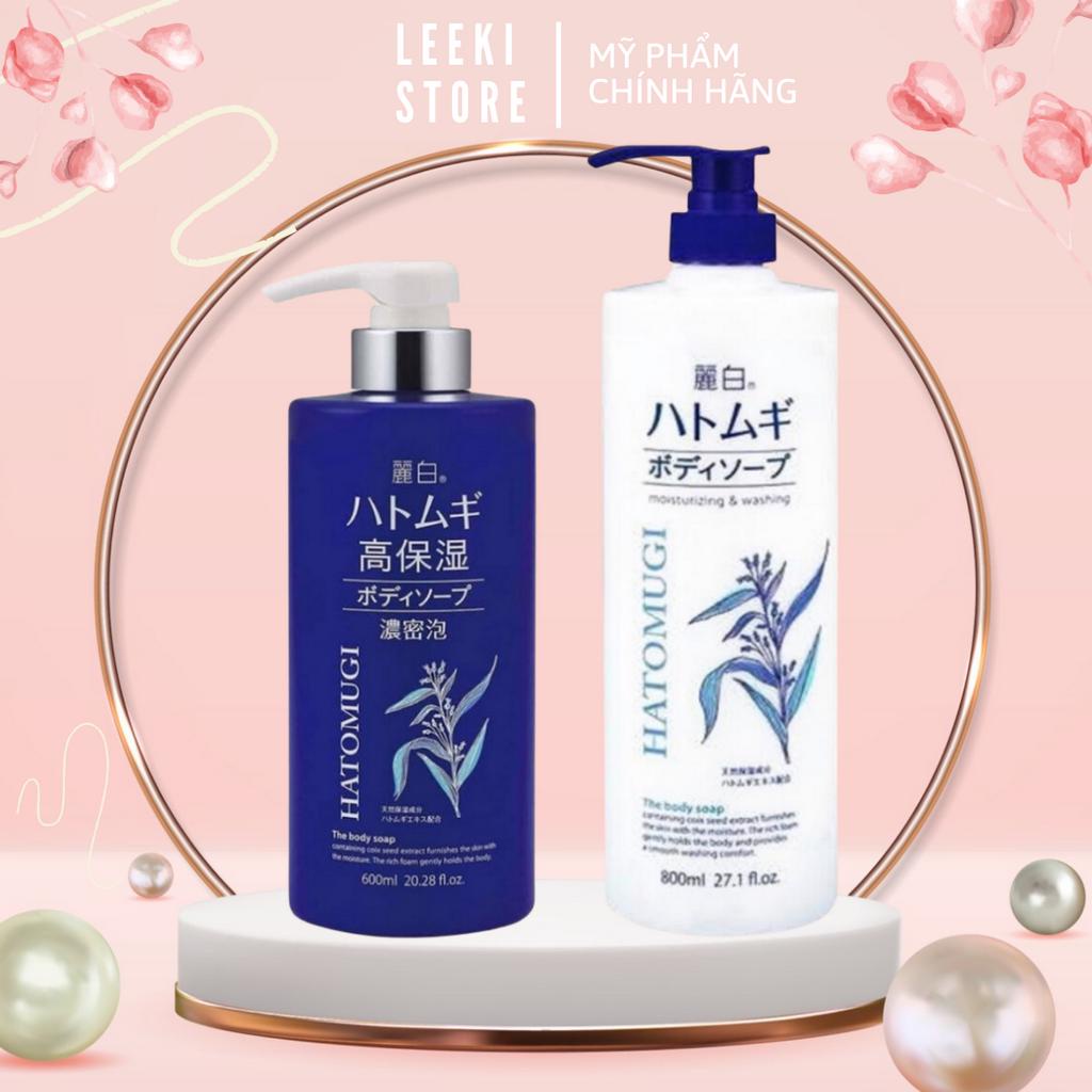 Sữa Tắm Dưỡng Ẩm, Làm Sáng Da Reihaku Hatomugi Body Soap