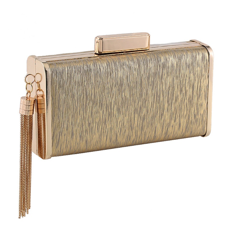 Ví Cầm Tay Đính Kim Sa Lấp Lánh Phong Cách Retro Cho Nữ