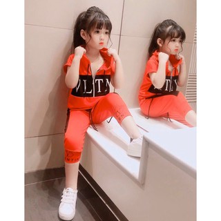 Set bộ quần lửng v l t n cho bé gái