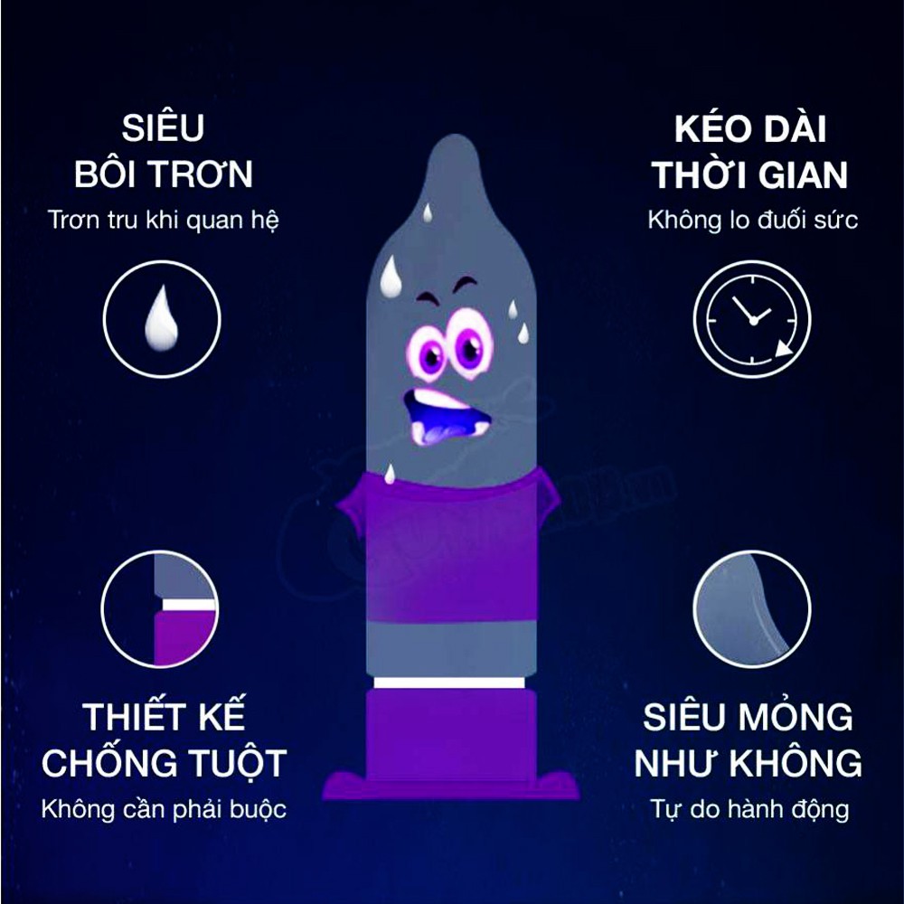 [Siêu Ôm Sát, Cảm Giá Như Không Dùng] Bao Cao Su Siêu Mỏng Durex InvisibleL(hộp 3 chiếc) Giữ Lửa Cuộc Yêu