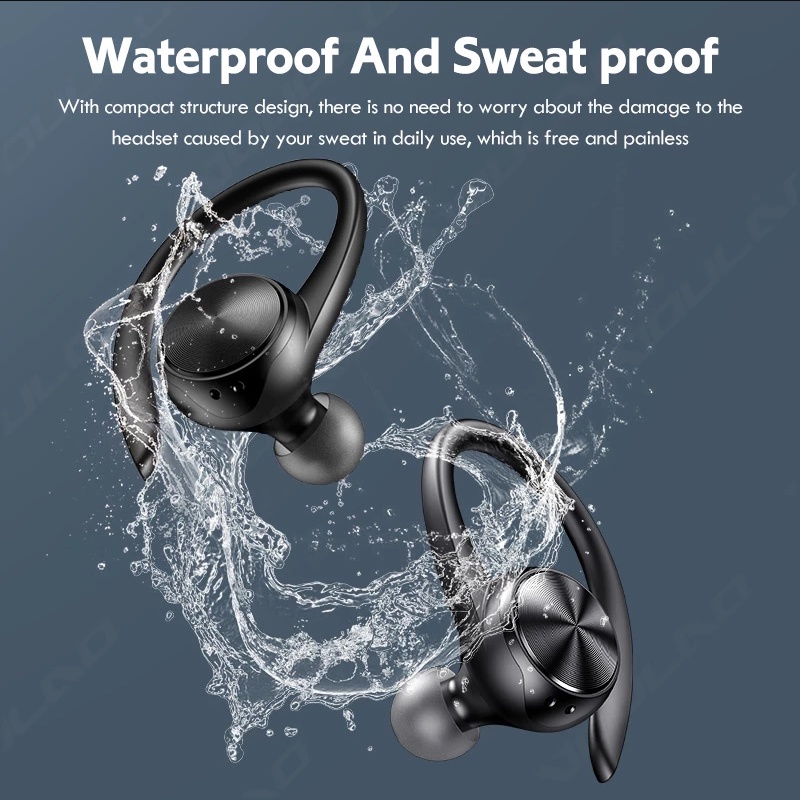 Tai Nghe Bluetooth TWS 5.0 LED Tai nghe có micrô Quốc tế âm thanh chuẩn HIFI dùng cho IOS hoặc android