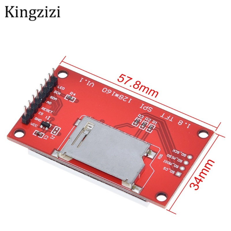 Mô-đun màn hình LCD đủ màu TFT 1.8 inch giao diện nối tiếp SPI 128*160 ST7735 cho Arduino