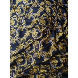 vải lụa satin họa tiết