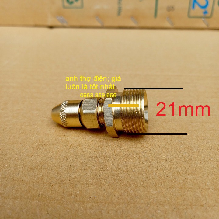 Béc phun sương đồng chân ren 21