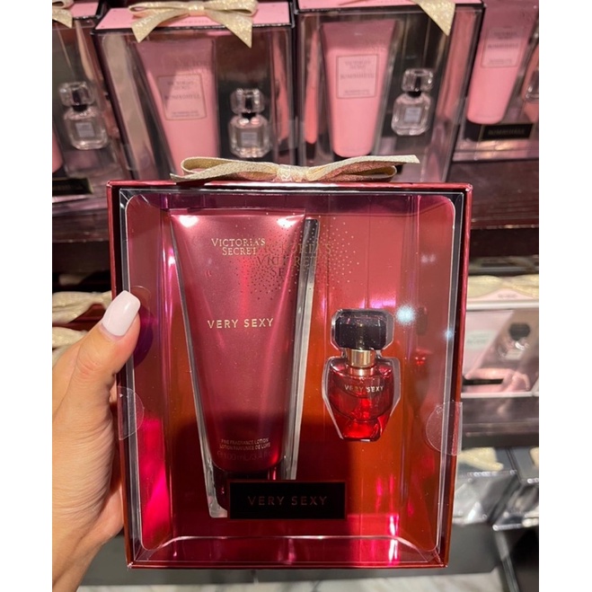 Gift set nước hoa mini + lotion victoria very sexy