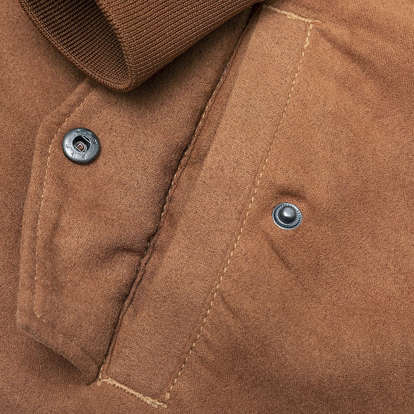 Áo Khoác Bomber ICON DENIM Chất Da Lộn Tay Phối Túi Hộp | BigBuy360 - bigbuy360.vn